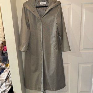 Jones New York Lined Trench Rain Work Biz Spring Dress Coat Cream Ladies 6 R